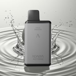 Adalya AD 10000 نفث بخار قابل للتخلص منه باللون الرمادي الفضي بنكهة النعناع