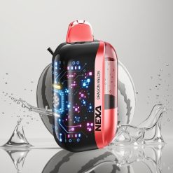 NEXA Ultra 50K سيجارة إلكترونية ذات استخدام لمرة واحدة بطعم البطيخ التنين، شاشة منحنية، 20 مل، 5% نيكوتين