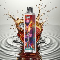 يوين كريستال UWIN Crystal 10000 نفخة كولا آيس - 18مل، شحن نوع سي، أضواء آر جي بي