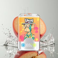 يوين كريستال توينز UWIN Crystal Twins 40000 نفخة بنكهات الخوخ والمانجو والأناناس ورِد بول