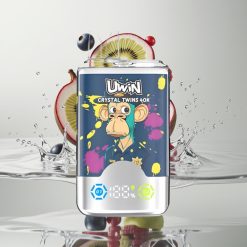 يوين كريستال توينز UWIN Crystal Twins 40000 نفخة - كيوي، جوافة، توت، فراولة