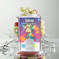 يوين كريستال توينز UWIN Crystal Twins 40000 نفخة - فراولة كيوي عنب مثلج