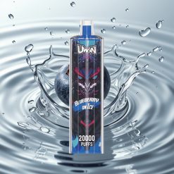 يوين شيشة هوكاه كريستال Uwin Shisha Hookah Crystal 20000 نفخة - توت أزرق مثلج