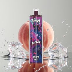 يوين شيشة كريستال Uwin Shisha Hookah Crystal 20000 نفخة - خوخ مثلج