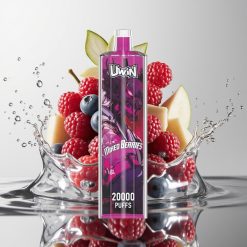 يوين شيشة كريستال Uwin Shisha Hookah Crystal 20000 نفخة – توت مشكل